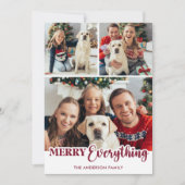 Alles Personalisierte Moderne Fotos Feiertagskarte (Vorderseite)