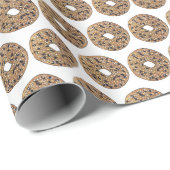 Alles Poppy Sesam Seed Bagel Frühstück Essen Geschenkpapier (Rolleneckpunkt)