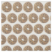 Alles Poppy Sesam Seed Bagel Frühstück Essen Stoff (Muster)