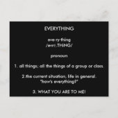 "ALLES" Postkarte (Vorderseite)