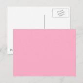Alles Rosa außer Farbpinke Postkarte (Vorne/Hinten)
