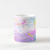 "Alles Rosa, denke ich" Meerjungfrau-Tasse Kaffeetasse (Mittel)