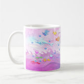 "Alles Rosa, denke ich" Meerjungfrau-Tasse Kaffeetasse (Links)