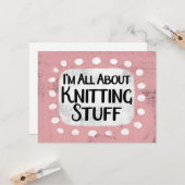 Alles rund um das Knittern von Stuff Grußkarte Karte (Vorderseite/Rückseite Beispiel)