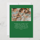 Alles rund um frohe Weihnachten farbenfrohe Foto-K Einladung (Rückseite)