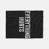 Alles schadet Gym Weightlifter Bodybuilder Fleecedecke (Vorderseite (Horizontal))