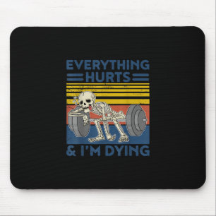 Alles schadet Weightlift Ness Gym Geschenk Mousepad