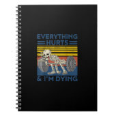 Alles schadet Weightlift Ness Gym Geschenk Notizblock (Vorderseite)