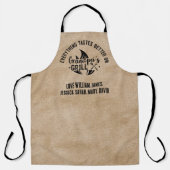 Alles schmeckt besser an Großvaters Grill-Gewohnhe Schürze (Vorderseite)