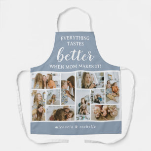 "Alles schmeckt besser"-Fotocollage-Geschenk für M Schürze