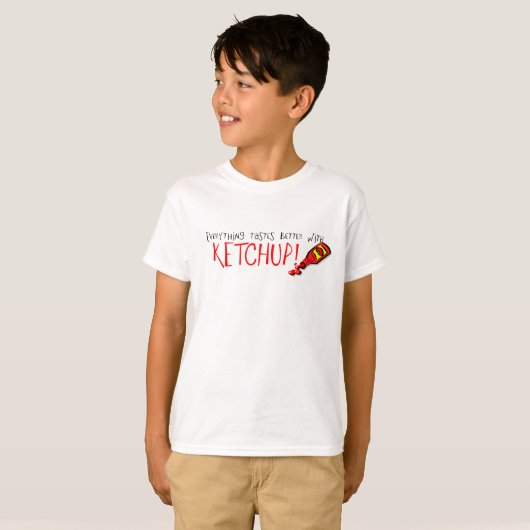 Alles schmeckt besser mit Ketchup T-Shirt (Vorne ganz)