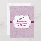 Alles schmeckt besser postkarte (Vorne/Hinten)