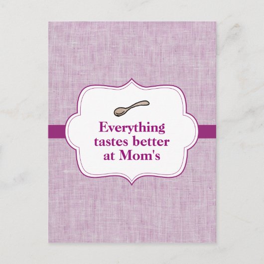 Alles schmeckt besser postkarte (Vorderseite)