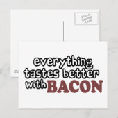 alles schmeckt besser Speck Postkarte (Vorne/Hinten)
