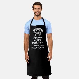 Alles schmeckt besser, wenn es mit Pawpaw Grills g Schürze