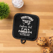 Alles schmeckt besser, wenn Individuelle Name Gril Topflappen (Oben Unten)