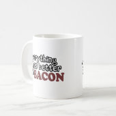 alles schmeckt besseren Speck Kaffeetasse (Vorderseite Links)