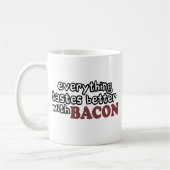alles schmeckt besseren Speck Kaffeetasse (Links)