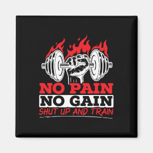 Alles Schmerz, kein Gewinn Fitnessstudio Gewichthe Magnet
