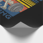 Alles schmerzt Weightlift Ness Gym Geschenk Geschenkpapier (Ecke)