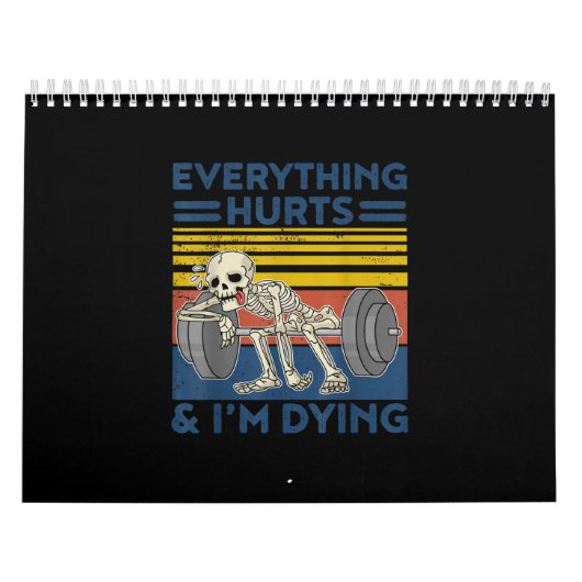 Alles schmerzt Weightlift Ness Gym Geschenk Kalender (Titelbild)