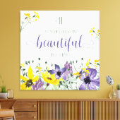 Alles schön - ECC 3:11 Leinwanddruck (Insitu (Wohnzimmer))