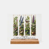 Alles Schöne in Seiner Zeit botanisch Acrylschild (Vorderseite)