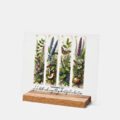 Alles Schöne in Seiner Zeit botanisch Acrylschild (Winkel)