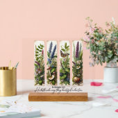 Alles Schöne in Seiner Zeit botanisch Acrylschild (Hochzeit)