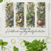 Alles Schöne in Seiner Zeit botanisch Geschirrtuch (Gefaltet)