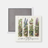 Alles Schöne in Seiner Zeit botanisch Magnet (Vorderseite/Rückseite)