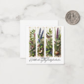 Alles Schöne in Seiner Zeit botanisch Mitteilungskarte (Vorderseite/Rückseite Beispiel)