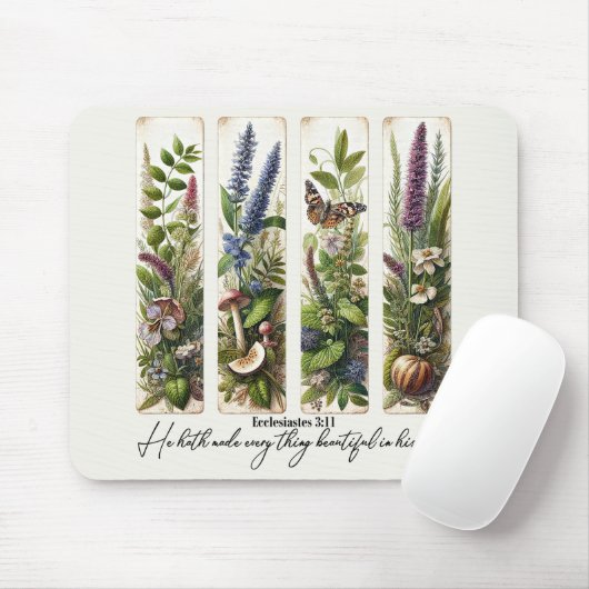 Alles Schöne in Seiner Zeit botanisch Mousepad (Mit Mouse)