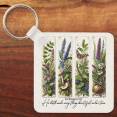 Alles Schöne in Seiner Zeit botanisch Schlüsselanhänger (Vorderseite)