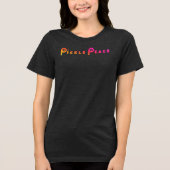 alles schwarz pflücken Tri-Blend shirt (Vorderseite)
