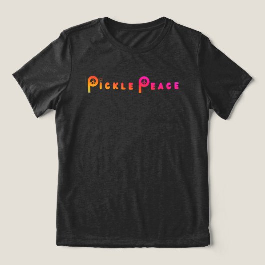 alles schwarz pflücken Tri-Blend shirt (Design Vorderseite)