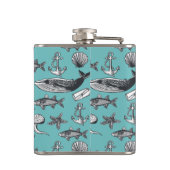 Alles Seemuster Flachmann (Rückseite)