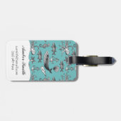 Alles Seemuster Gepäckanhänger (Rückseite horizontal)