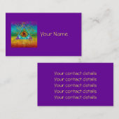 Alles sehende Auge des Gottes - abstrakte Visitenkarte (Vorne/Hinten)