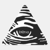 Alles sieht dreieckiger aufkleber (Vorderseite)