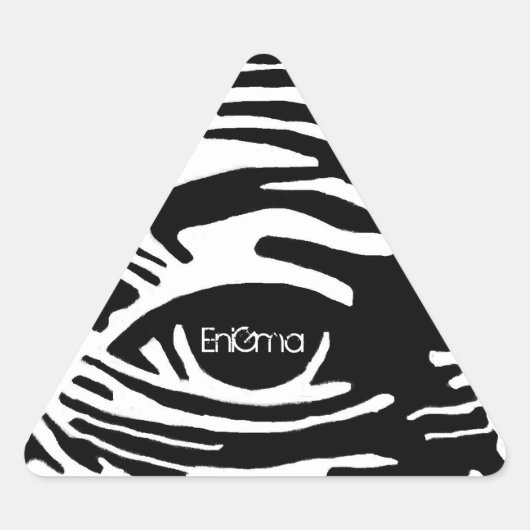 Alles sieht dreieckiger aufkleber (Vorderseite)