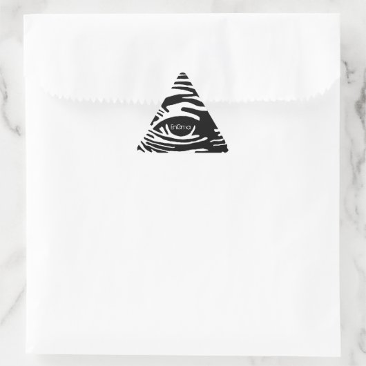 Alles sieht dreieckiger aufkleber (Tasche)