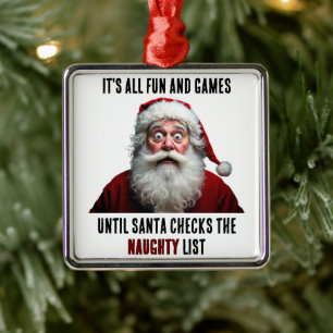 Alles Spaß und Spiele, Niedlich Weihnachten Ornament Aus Metall