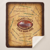 Alles Spielers, Teams, Trainer NENNT Fußball-Decke Sherpadecke (Vorderseite)