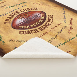 Alles Spielers, Teams, Trainer NENNT Fußball-Decke Sherpadecke