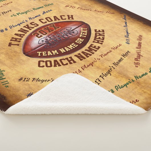 Alles Spielers, Teams, Trainer NENNT Fußball-Decke Sherpadecke (3/4)