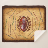 Alles Spielers, Teams, Trainer NENNT Fußball-Decke Sherpadecke (Vorderseite (Horizontal))