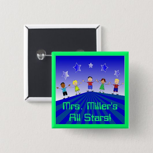 Alles Stern-kundenspezifische Knopf-Button Button (Vorne & Hinten)