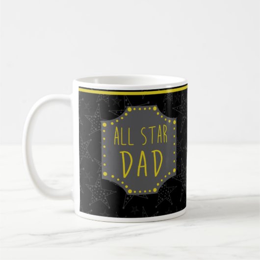 Alles Stern-Vater-Tassen-Geschenk für ihn Kaffeetasse (Links)