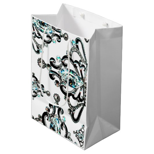 "Alles Tiara" Mittlere Geschenktüte (Vorderseite Schrägansicht)